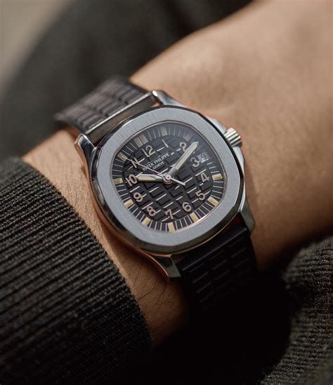 patek aquanaut wrist
